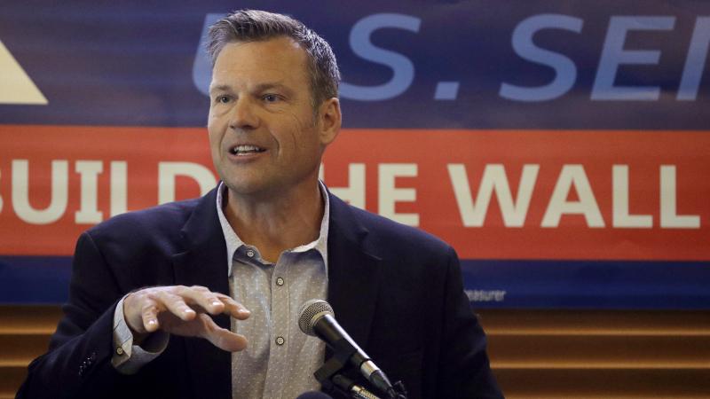 Some Washington Republicans worry that Kris Kobach, a polarizing conservative who lost a race for governor last year, would become the GOP's Senate candidate and lose in the general election. Some Washington Republicans worry that Kris Kobach, a polarizing conservative who lost a race for governor last year, would become the GOP's Senate candidate and lose in the general election.