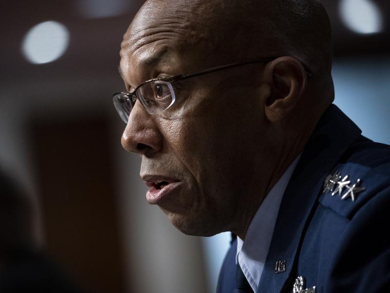Charles Q. Brown Jr. was confirmed by the Senate to become Air Force chief of staff on Tuesday. He's seen here testifying during his Senate nomination hearing in May. Charles Q. Brown Jr. was confirmed by the Senate to become Air Force chief of staff on Tuesday. He's seen here testifying during his Senate nomination hearing in May.