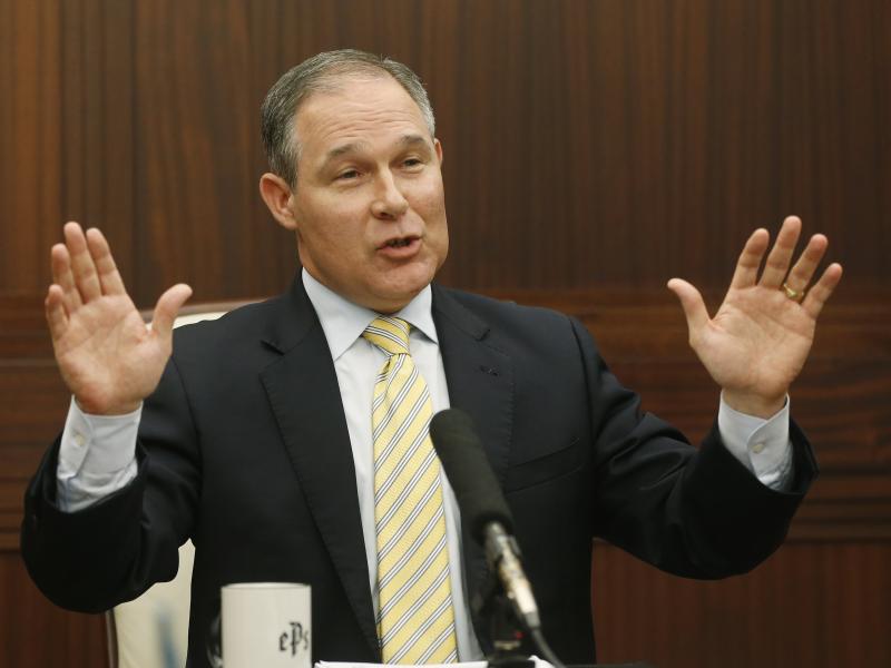 Oklahoma Attorney General Scott Pruitt, shown in 2013, is President-elect Donald Trump's pick to head the EPA. Pruitt's outspoken criticism of climate change and his close ties to the energy industry have raised concerns about his ability to lead the agen Oklahoma Attorney General Scott Pruitt, shown in 2013, is President-elect Donald Trump's pick to head the EPA. Pruitt's outspoken criticism of climate change and his close ties to the energy industry have raised concerns about his ability to lead the agen