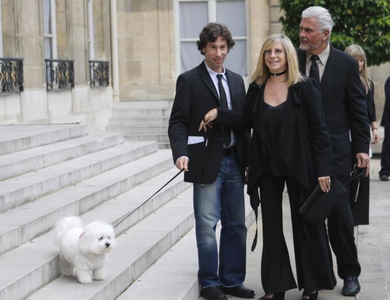 Barbra Streisand plays with her dog Samantha near her son, Jason Gould (left), and husband, James Brolin, in Paris in 2007. Samantha died last year, but Streisand now has clones of the dog. Barbra Streisand plays with her dog Samantha near her son, Jason Gould (left), and husband, James Brolin, in Paris in 2007. Samantha died last year, but Streisand now has clones of the dog.