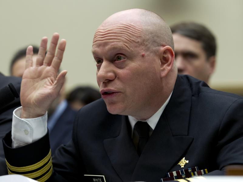 U.S. Public Health Service Commissioned Corps Commander Jonathan White testified Tuesday before the House Judiciary Committee on the Trump administration's migrant family separation policy. U.S. Public Health Service Commissioned Corps Commander Jonathan White testified Tuesday before the House Judiciary Committee on the Trump administration's migrant family separation policy.