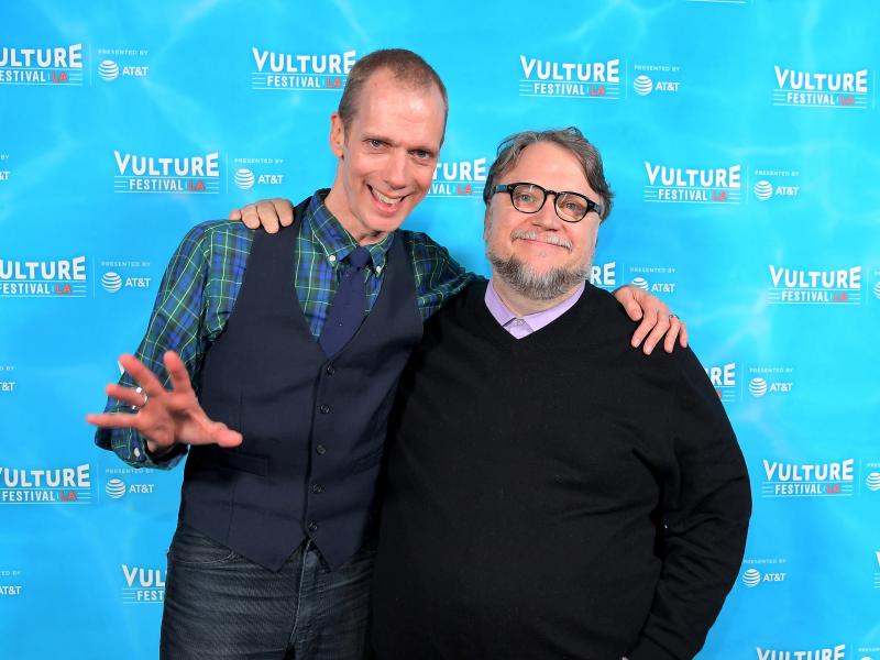 Actor Doug Jones, left, and director Guilermo del Toro attend the Vulture Festival LA Presented by AT&T in November. The two have worked together on a number of movies, including Pan's Labyrinth and The Shape of Water. Actor Doug Jones, left, and director Guilermo del Toro attend the Vulture Festival LA Presented by AT&T in November. The two have worked together on a number of movies, including Pan's Labyrinth and The Shape of Water.
