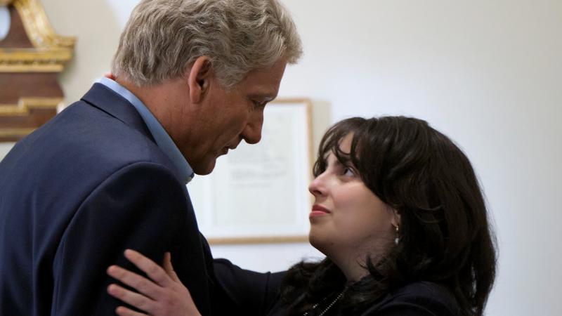 Clive Owen stars as Bill Clinton and Beanie Feldstein as Monica Lewinsky in the FX series Impeachment: American Crime Story. Clive Owen stars as Bill Clinton and Beanie Feldstein as Monica Lewinsky in the FX series Impeachment: American Crime Story.
