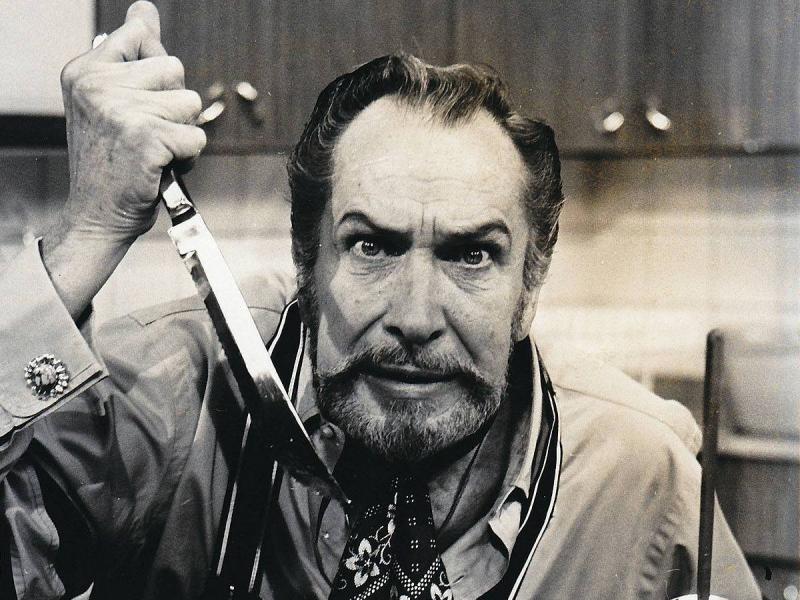 Horror film actor Vincent Price co-wrote a best-selling cookbook in the 1960s with his then-wife, Mary. Horror film actor Vincent Price co-wrote a best-selling cookbook in the 1960s with his then-wife, Mary.