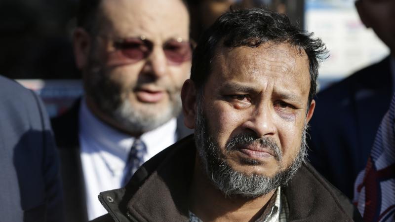 Sarker Haque, a Muslim originally from Bangladesh who has lived in Queens for 30 years, was attacked in his store by a man who allegedly said he wanted to "kill Muslims." Haque will be a guest of Rep. Joseph Crowley, D-N.Y., at President Trump's speech to Sarker Haque, a Muslim originally from Bangladesh who has lived in Queens for 30 years, was attacked in his store by a man who allegedly said he wanted to "kill Muslims." Haque will be a guest of Rep. Joseph Crowley, D-N.Y., at President Trump's speech to