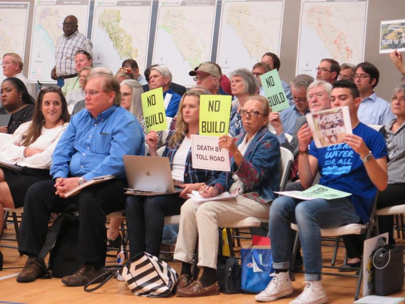 Opponents of the proposed toll roads have been outspoken at public meetings like this one in Madison, Fla. Opponents of the proposed toll roads have been outspoken at public meetings like this one in Madison, Fla.