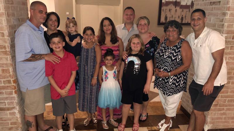 This photo from a trip last November shows the friends and family members whom Danielle Zonis (third from right) has chosen to quarantine with during the coronavirus pandemic. She started a Facebook group for others to discuss the choices they're making t This photo from a trip last November shows the friends and family members whom Danielle Zonis (third from right) has chosen to quarantine with during the coronavirus pandemic. She started a Facebook group for others to discuss the choices they're making t