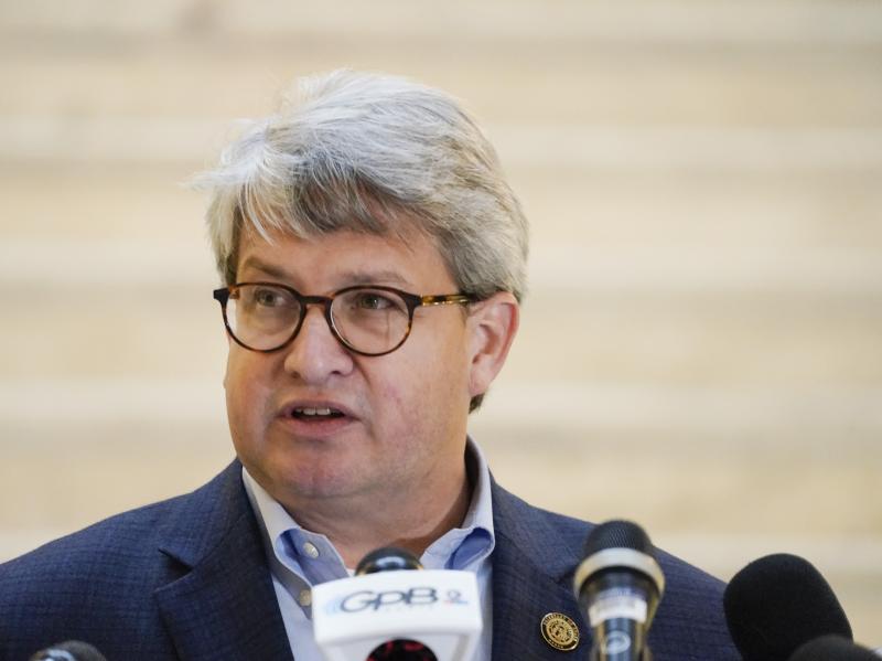Gabriel Sterling, a top Georgia election official, speaks on Monday. During a Tuesday news conference, Sterling called on President Trump to condemn supporters who have threatened violence against election officials. Gabriel Sterling, a top Georgia election official, speaks on Monday. During a Tuesday news conference, Sterling called on President Trump to condemn supporters who have threatened violence against election officials.