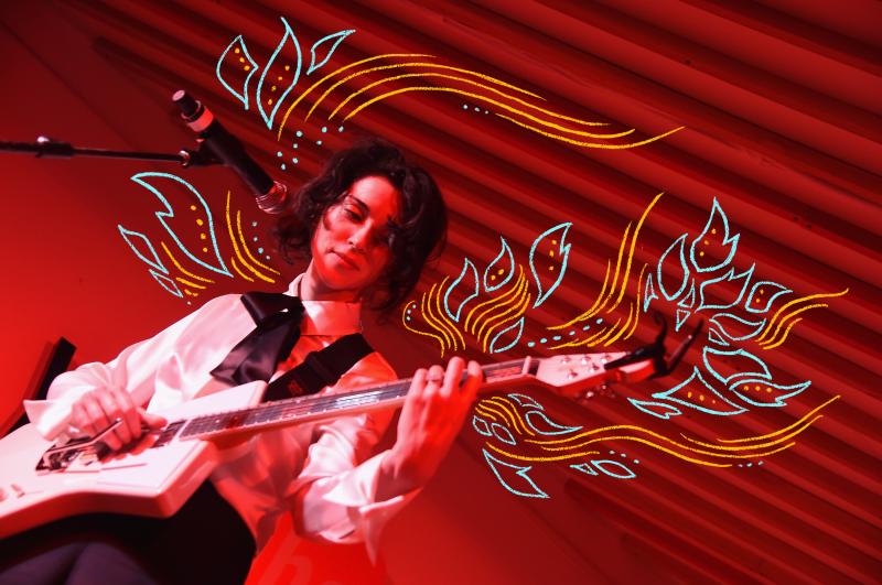 St. Vincent performs in Park City, Utah in 2017. St. Vincent performs in Park City, Utah in 2017.