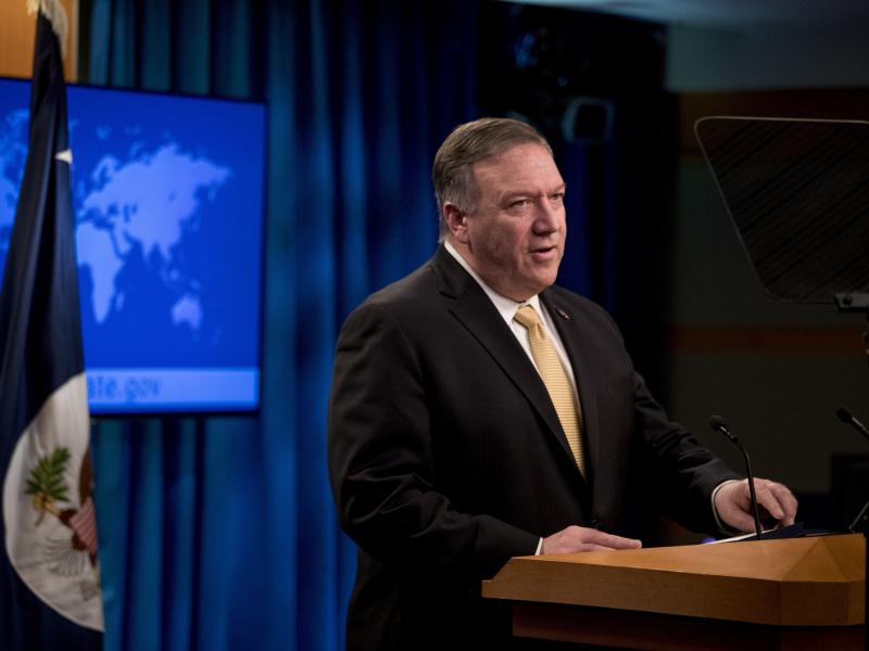 Secretary of State Mike Pompeo speaks Monday during a news conference at the State Department, where he announced the administration will rescind a 1978 department legal opinion that viewed settlements in the Israeli-occupied West Bank as inconsistent wit Secretary of State Mike Pompeo speaks Monday during a news conference at the State Department, where he announced the administration will rescind a 1978 department legal opinion that viewed settlements in the Israeli-occupied West Bank as inconsistent wit