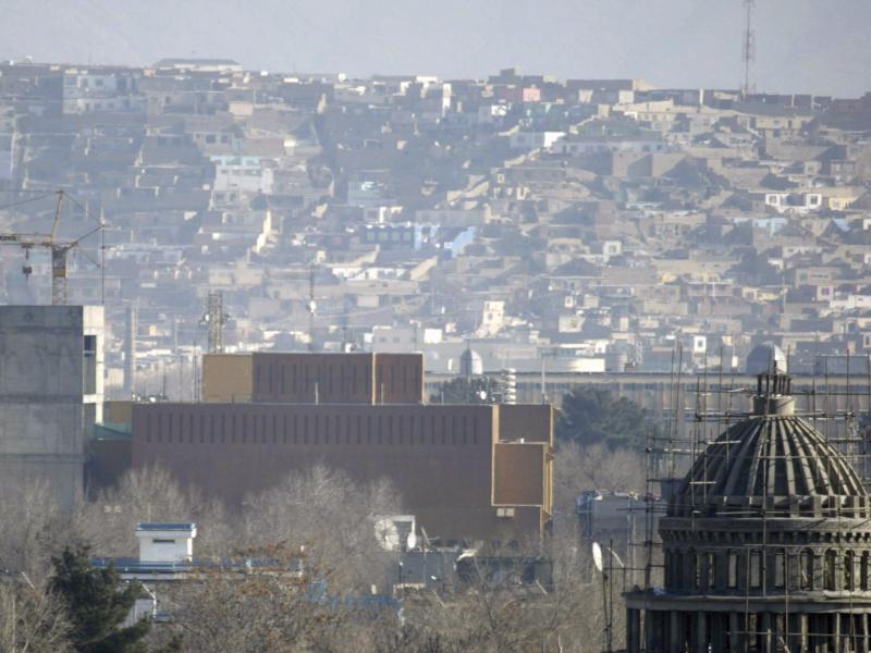 A general view of the U.S. Embassy in Kabul in 2013. The State Department announced Tuesday "the departure from U.S. Embassy Kabul of U.S. government employees whose functions can be performed elsewhere." A general view of the U.S. Embassy in Kabul in 2013. The State Department announced Tuesday "the departure from U.S. Embassy Kabul of U.S. government employees whose functions can be performed elsewhere."