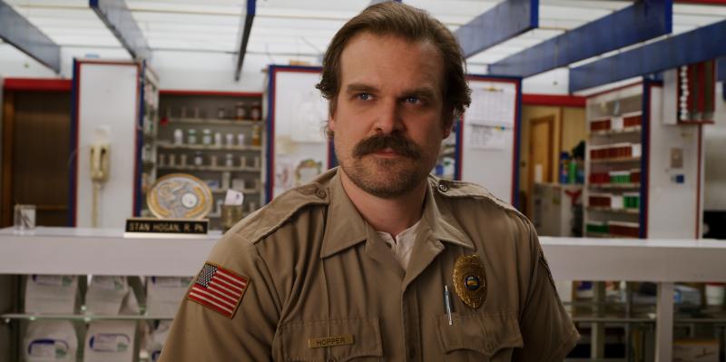 "We're all a bit of a mess ..." says David Harbour. "I've always wanted to portray that." Harbour plays the cantankerous police chief Jim Hopper on the Netflix series Stranger Things. It returns for its third season on July 4. "We're all a bit of a mess ..." says David Harbour. "I've always wanted to portray that." Harbour plays the cantankerous police chief Jim Hopper on the Netflix series Stranger Things. It returns for its third season on July 4.