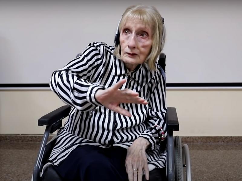 A former ballerina named Marta C. González, dancing to the music of Swan Lake in a video still from YouTube. A former ballerina named Marta C. González, dancing to the music of Swan Lake in a video still from YouTube.