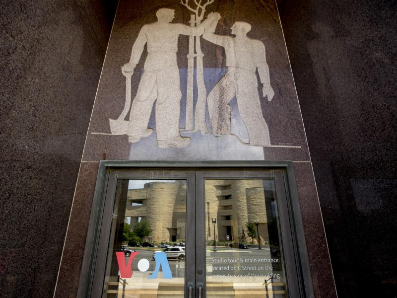 The headquarters of the U.S. government's premier international broadcaster, Voice of America, in Washington, D.C. The headquarters of the U.S. government's premier international broadcaster, Voice of America, in Washington, D.C.