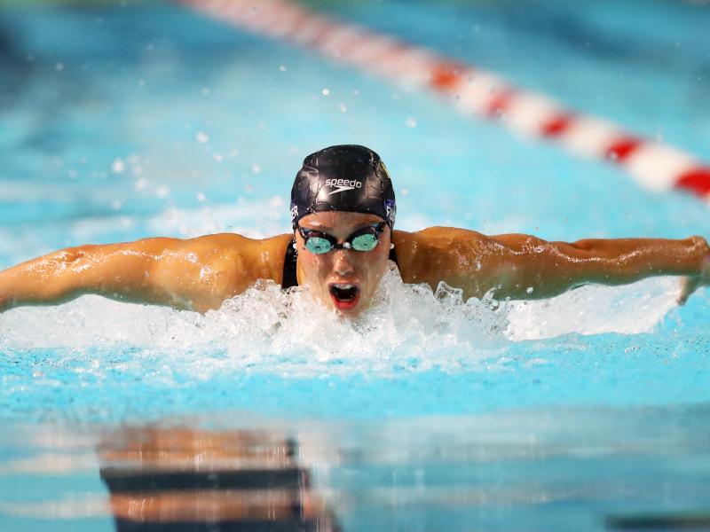 USA Swimming is calling for the Summer Olympics to be delayed rather than starting in July in Tokyo as planned. The federation recently canceled all its sanctioned events through the end of April. Here, Hali Flickinger competes in the 100m butterfly final USA Swimming is calling for the Summer Olympics to be delayed rather than starting in July in Tokyo as planned. The federation recently canceled all its sanctioned events through the end of April. Here, Hali Flickinger competes in the 100m butterfly final