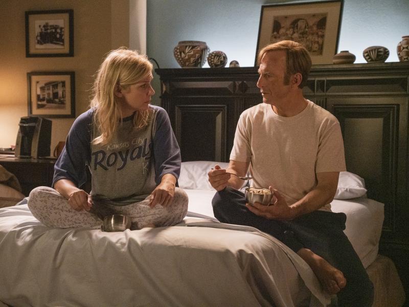 Rhea Seehorn as Kim Wexler, Bob Odenkirk as Jimmy McGill in Better Call Saul, an Emmy snub but a Deggy winner. Rhea Seehorn as Kim Wexler, Bob Odenkirk as Jimmy McGill in Better Call Saul, an Emmy snub but a Deggy winner.