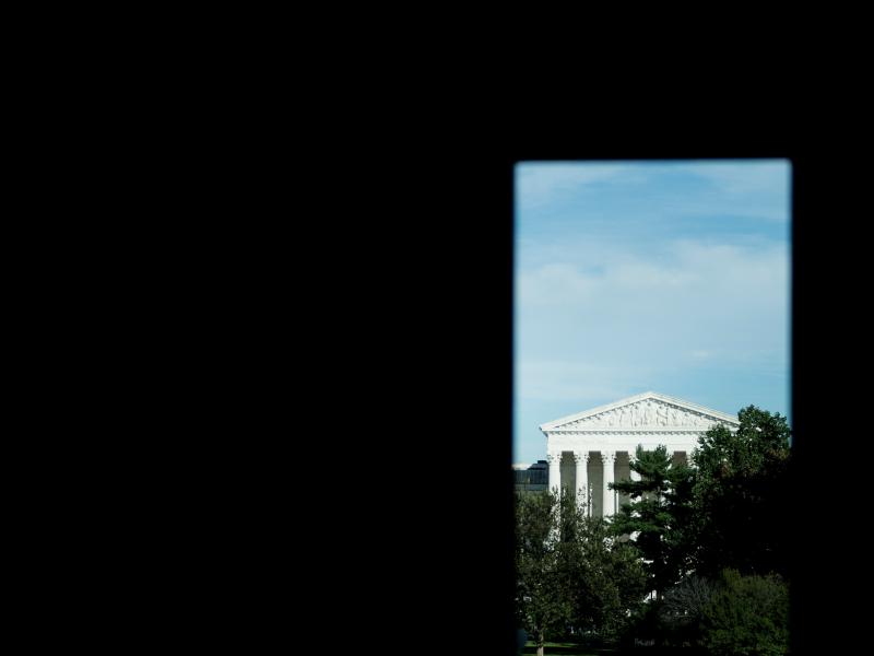 A view of the Supreme Court from Capitol Hill September 28, 2018. The Court begins its new term on Monday one justice short while the Senate remains stuck in a confirmation fight over Judge Brett Kavanaugh, who's been accused of sexual assault. A view of the Supreme Court from Capitol Hill September 28, 2018. The Court begins its new term on Monday one justice short while the Senate remains stuck in a confirmation fight over Judge Brett Kavanaugh, who's been accused of sexual assault.