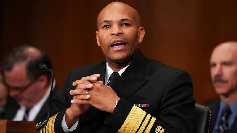 WASHINGTON, DC - NOVEMBER 15: U.S. Surgeon General Jerome Adams testifies before the Senate Health, Education, Labor and Pensions Committee in the Dirksen Senate Office Building on Capitol Hill November 15, 2017 in Washington, DC. Adams testified about co WASHINGTON, DC - NOVEMBER 15: U.S. Surgeon General Jerome Adams testifies before the Senate Health, Education, Labor and Pensions Committee in the Dirksen Senate Office Building on Capitol Hill November 15, 2017 in Washington, DC. Adams testified about co