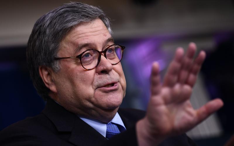 Attorney General William Barr, pictured at a press briefing in March, has voiced opposition to the latest surveillance legislation after backing an earlier version. Attorney General William Barr, pictured at a press briefing in March, has voiced opposition to the latest surveillance legislation after backing an earlier version.