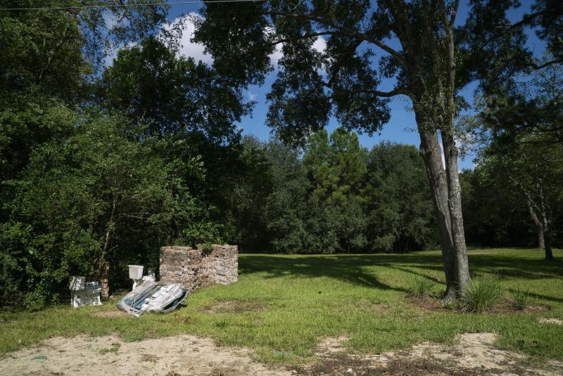 A flood-prone area of Houston where houses have been bought out with help from the federal government is now an empty field. A flood-prone area of Houston where houses have been bought out with help from the federal government is now an empty field.