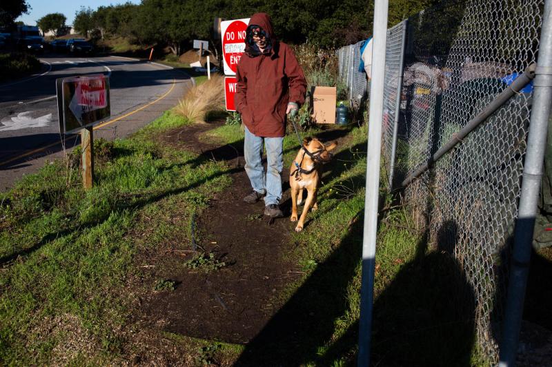 Norm Ciha says he lost his bedding, clothes and the medicine he'd been prescribed to treat hepatitis C during a sweep of his camp outside an Ikea in Emeryville, Calif., in November 2018. Norm Ciha says he lost his bedding, clothes and the medicine he'd been prescribed to treat hepatitis C during a sweep of his camp outside an Ikea in Emeryville, Calif., in November 2018.