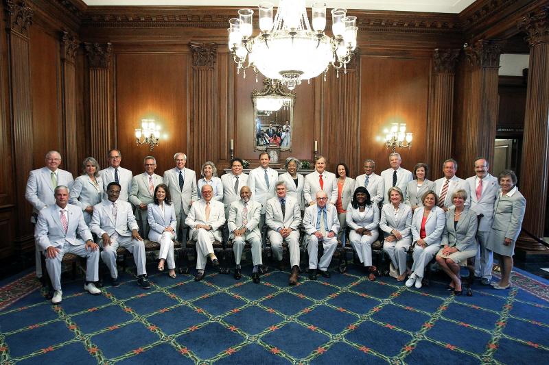 Members of Congress observed National Seersucker Day in June 2014, hosted by Rep. Bill Cassidy, R-La. Members of Congress observed National Seersucker Day in June 2014, hosted by Rep. Bill Cassidy, R-La.