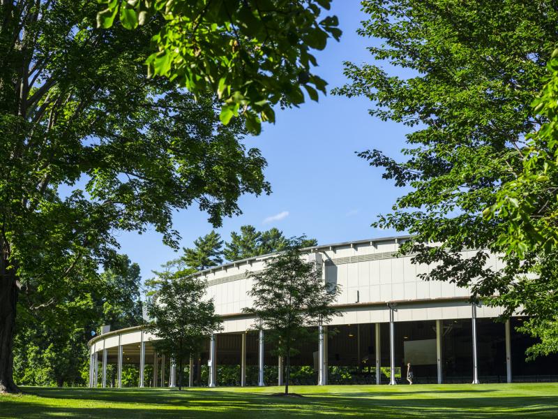 An undated shot of the bucolic Tanglewood grounds and the Koussevitzky Music Shed. An undated shot of the bucolic Tanglewood grounds and the Koussevitzky Music Shed.