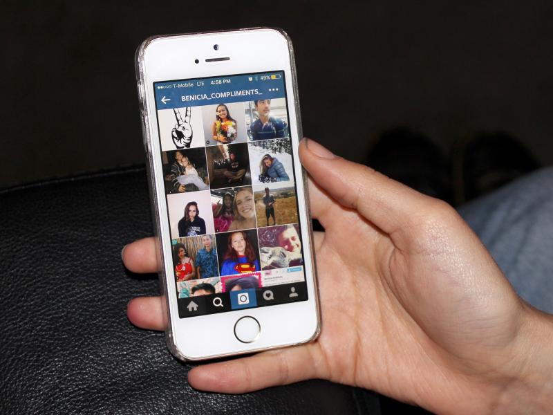 The Benicia Compliments page sprang up on Instagram as a platform for girls attending Benicia High School to tag each other in positive social media posts. The Benicia Compliments page sprang up on Instagram as a platform for girls attending Benicia High School to tag each other in positive social media posts.