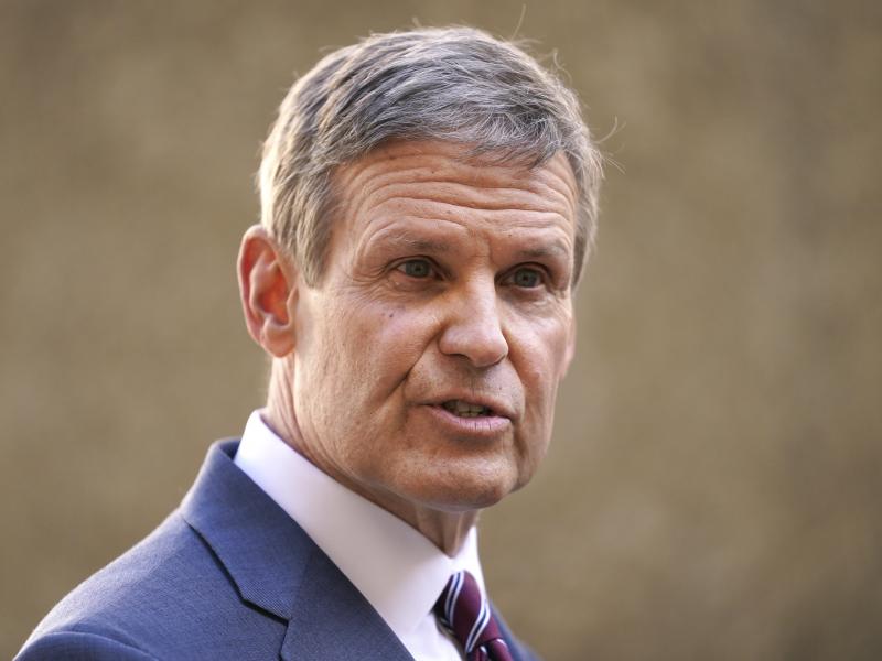 Tennessee Gov. Bill Lee speaks to reporters Tuesday, Jan. 19, 2021, in Nashville, Tenn. He released a video on Wednesday inviting law enforcement officers from across the country to join the Tennessee Highway Patrol. Tennessee Gov. Bill Lee speaks to reporters Tuesday, Jan. 19, 2021, in Nashville, Tenn. He released a video on Wednesday inviting law enforcement officers from across the country to join the Tennessee Highway Patrol.