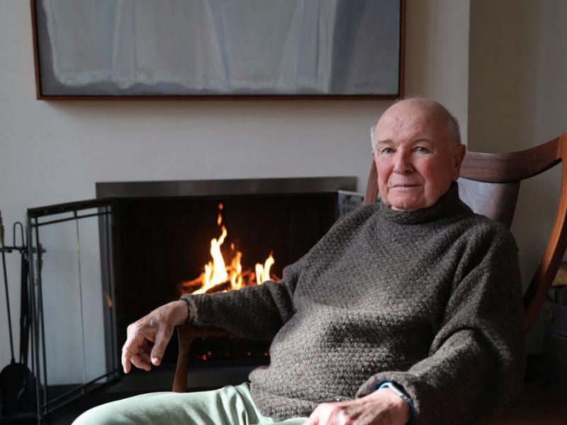 A portrait of playwright Terrence McNally, taken in his home in New York City on March 2. McNally died of complications related to coronavirus on Tuesday. A portrait of playwright Terrence McNally, taken in his home in New York City on March 2. McNally died of complications related to coronavirus on Tuesday.