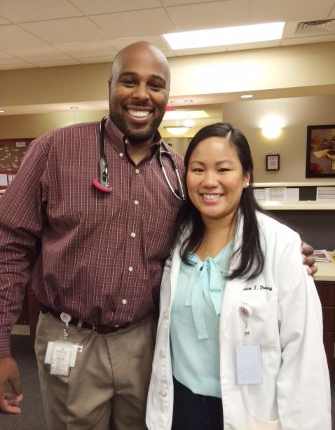 Medical student Karen Duong worked in Hereford, Texas, with Dr. Akinyele Lovelace, an instructor with the University of North Texas Health Science Center's rural medical education program. Medical student Karen Duong worked in Hereford, Texas, with Dr. Akinyele Lovelace, an instructor with the University of North Texas Health Science Center's rural medical education program.