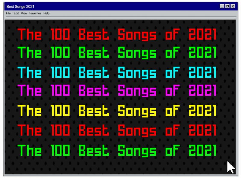 100 best songs of 2021 100 best songs of 2021