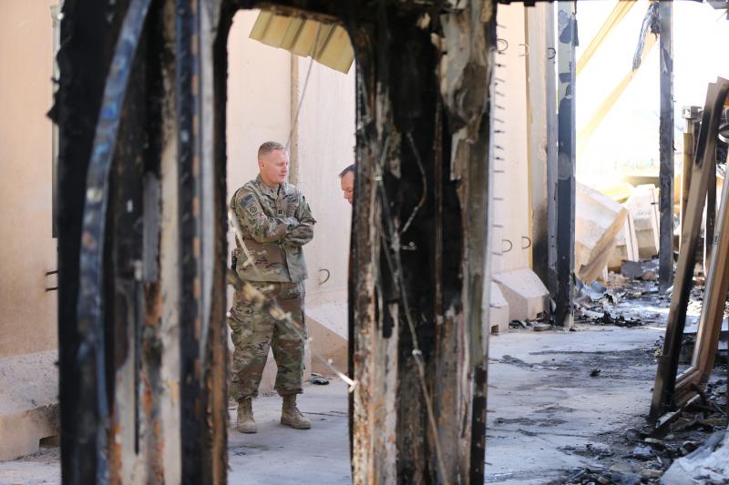Capt. Geoffrey Hansen and his men were flying drones after the missiles launched. He was knocked off his feet by the blast. "We didn't know what was coming," he says. "We just knew something was coming so we figured as many eyes as we could get in the sky Capt. Geoffrey Hansen and his men were flying drones after the missiles launched. He was knocked off his feet by the blast. "We didn't know what was coming," he says. "We just knew something was coming so we figured as many eyes as we could get in the sky