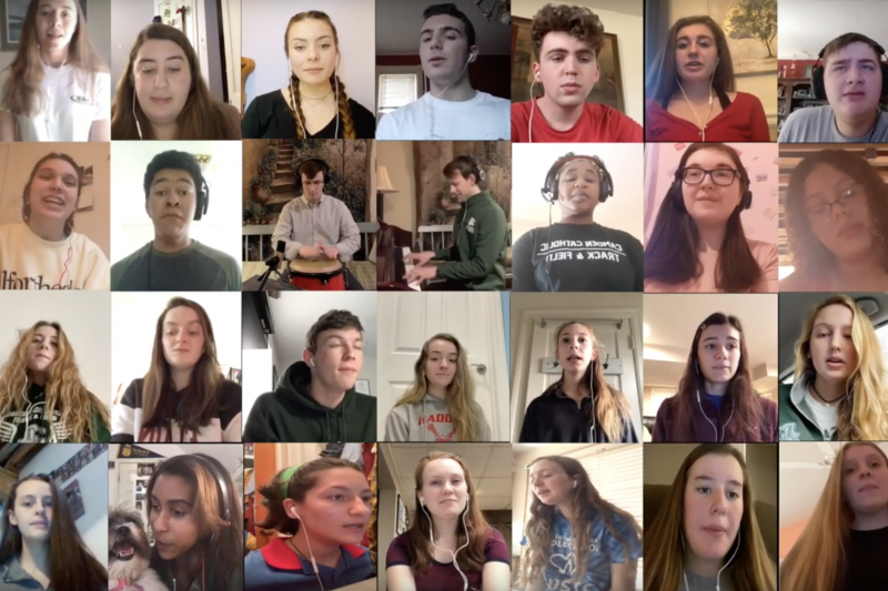 Camden Catholic High School's virtual choir sings "I Am With You Always," led by music director Greg Gardner. Camden Catholic High School's virtual choir sings "I Am With You Always," led by music director Greg Gardner.