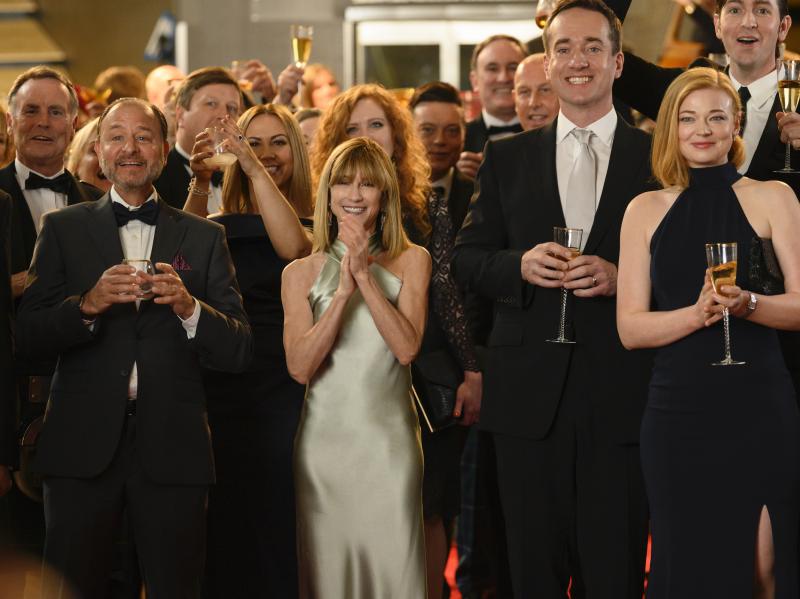 Actors from season two of Succession have no idea what an unforgettable song they are about to hear. Actors from season two of Succession have no idea what an unforgettable song they are about to hear.