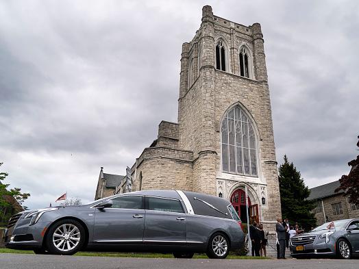 The funeral procession for the late Heyward Patterson prepares to depart Lincoln Memorial United Methodist Church on Friday, May 20, 2022 in Buffalo, NY. The Patterson was one of 10 people who were killed in the mass shooting at Tops Friendly Market at Je The funeral procession for the late Heyward Patterson prepares to depart Lincoln Memorial United Methodist Church on Friday, May 20, 2022 in Buffalo, NY. The Patterson was one of 10 people who were killed in the mass shooting at Tops Friendly Market at Je