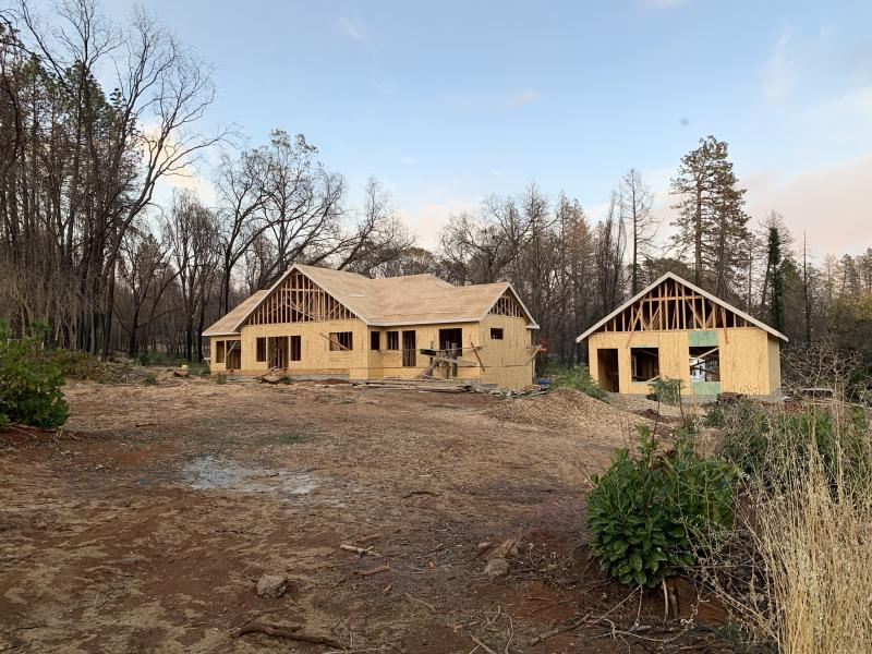 A new home under construction in Paradise, Calif. A new home under construction in Paradise, Calif.
