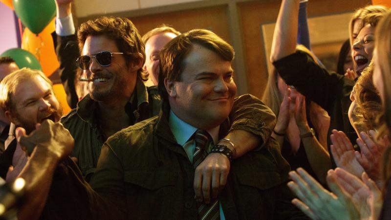 Henry Zebrowski (Craig), James Marsden (Oliver Lawless), and Jack Black (Dan Landsman) in Jarrad Paul and Andrew Mogel's The D Train. Henry Zebrowski (Craig), James Marsden (Oliver Lawless), and Jack Black (Dan Landsman) in Jarrad Paul and Andrew Mogel's The D Train.