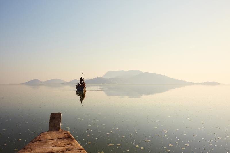 A fisherman's boat makes its way across Lake Chilwa in Malawi. A large portion of Lake Chilwa dries out every year, and the fishing industry disappears along with it. Most fishermen then head to Lake Malawi, where there is fishing year-round. A fisherman's boat makes its way across Lake Chilwa in Malawi. A large portion of Lake Chilwa dries out every year, and the fishing industry disappears along with it. Most fishermen then head to Lake Malawi, where there is fishing year-round.