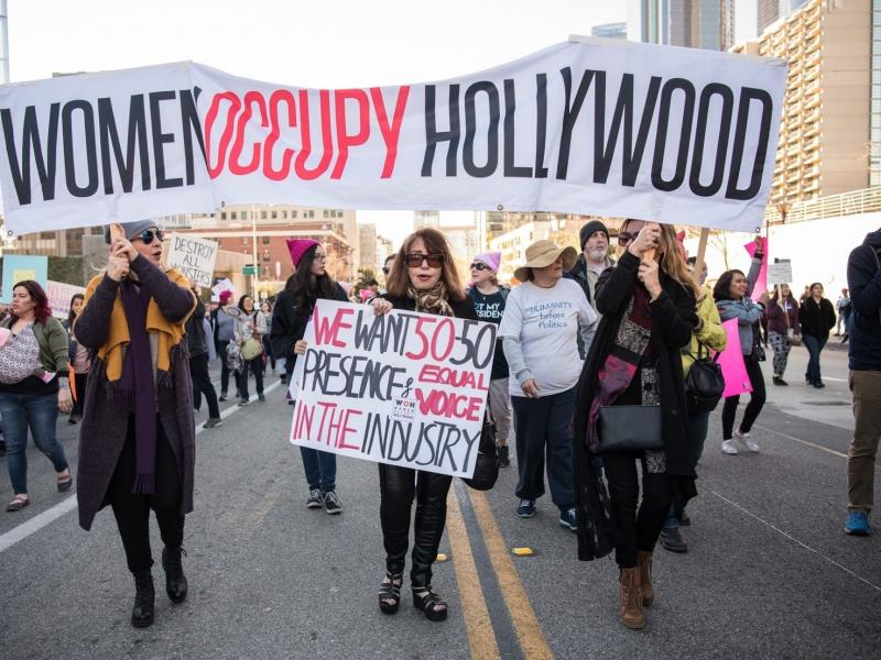 LOS ANGELES, USA - JANUARY 20: People participate in the Women's March rally on January 20, 2018 in Los Angeles, California, United States. (Photo by Morgan Lieberman/Anadolu Agency/Getty Images) LOS ANGELES, USA - JANUARY 20: People participate in the Women's March rally on January 20, 2018 in Los Angeles, California, United States. (Photo by Morgan Lieberman/Anadolu Agency/Getty Images)