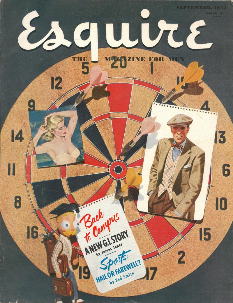 Issued in the midst of the Korean War, this cover makes clear that that even though styles may change, some topics have stayed constant: fashion, sports and scantily clad women. Issued in the midst of the Korean War, this cover makes clear that that even though styles may change, some topics have stayed constant: fashion, sports and scantily clad women.