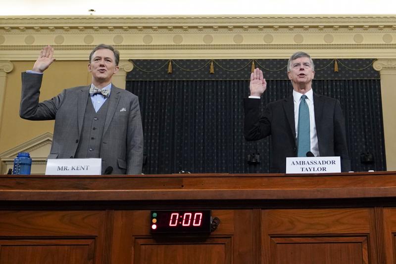 Amb. William Taylor And Deputy Assistant Secretary Of State George Kent Testify At Impeachment Hearing Amb. William Taylor And Deputy Assistant Secretary Of State George Kent Testify At Impeachment Hearing