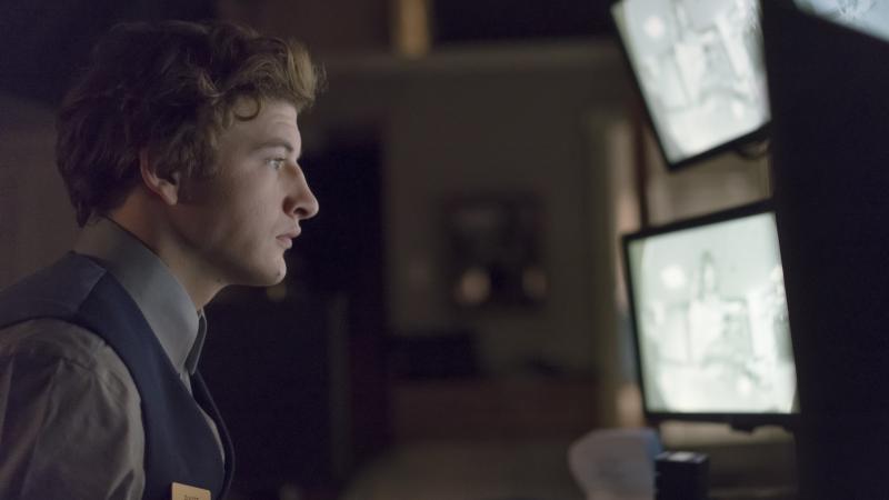 Bart (Tye Sheridan) takes guest relations to a new level in The Night Clerk. Bart (Tye Sheridan) takes guest relations to a new level in The Night Clerk.