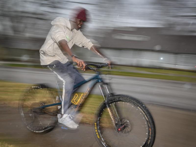 Awak Awak started mountain biking when the pandemic forced the restaurant where he worked to shut down. Awak Awak started mountain biking when the pandemic forced the restaurant where he worked to shut down.