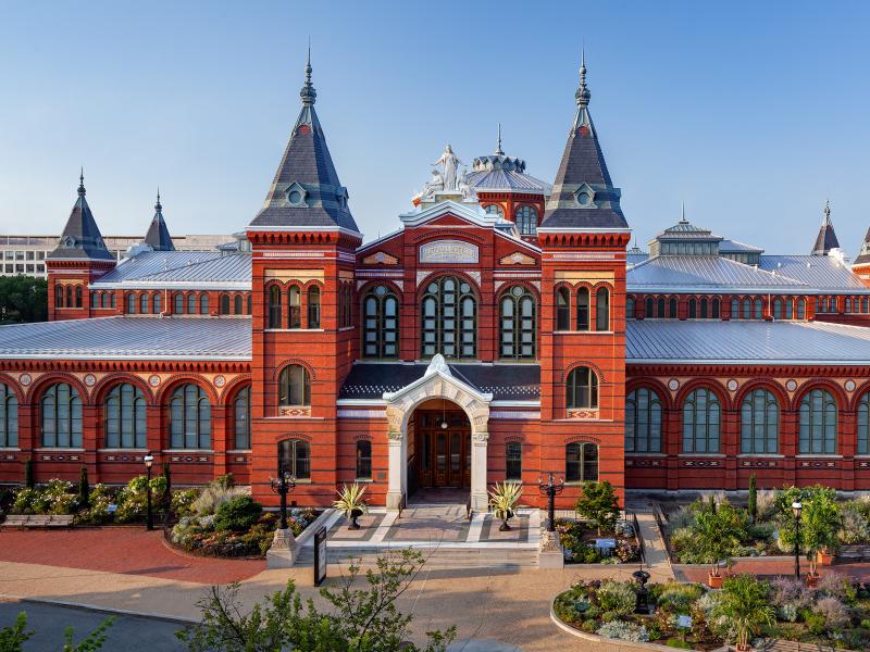 The Smithsonian's Arts and Industries Building on the National Mall is one of four sites selected as possible locations for two new museums. The Smithsonian's Arts and Industries Building on the National Mall is one of four sites selected as possible locations for two new museums.