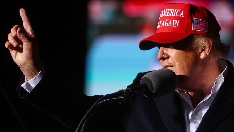 Former President Donald Trump speaks at a rally on Jan. 15 in Florence, Ariz. Former President Donald Trump speaks at a rally on Jan. 15 in Florence, Ariz.