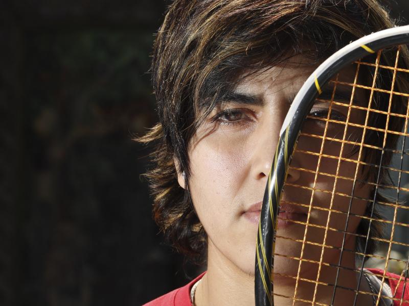 Maria Toorpakai, a top squash player from Pakistan, is the star of a PBS documentary airing on July 23. Maria Toorpakai, a top squash player from Pakistan, is the star of a PBS documentary airing on July 23.