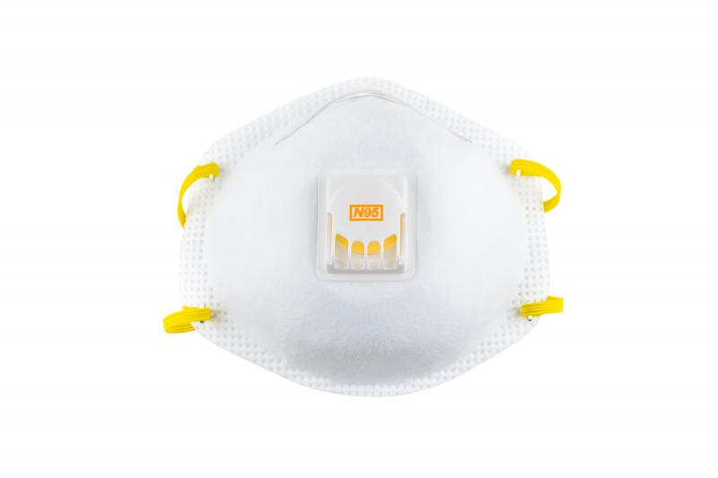An N95 respirator — a critical piece of personal protective equipment. The U.S. is now restricting the ability of aid groups abroad to use American funds to buy PPE. An N95 respirator — a critical piece of personal protective equipment. The U.S. is now restricting the ability of aid groups abroad to use American funds to buy PPE.