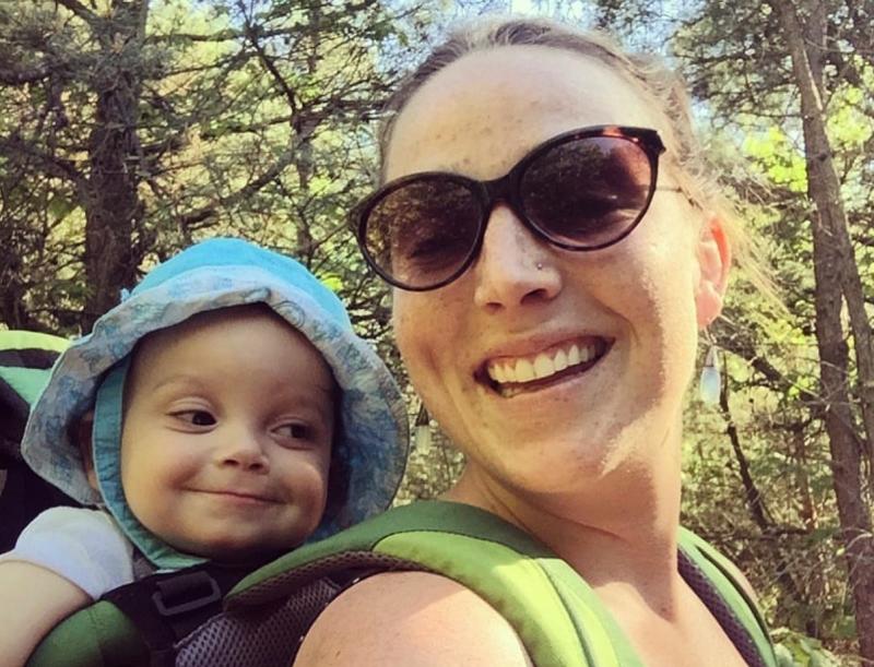 Thirty-year-old Madelyn Linsenmeir, pictured on one of her routine walks with son Ayden. "Her addiction didn't define her, but it did define the way she lived," Linsenmeir's sister, Kate O'Neill, wrote in an obituary that moved readers nationwide this wee Thirty-year-old Madelyn Linsenmeir, pictured on one of her routine walks with son Ayden. "Her addiction didn't define her, but it did define the way she lived," Linsenmeir's sister, Kate O'Neill, wrote in an obituary that moved readers nationwide this wee