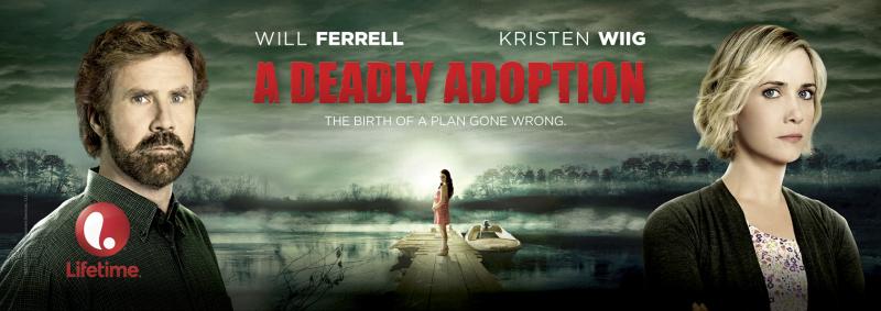 This is the real promo art for a real Lifetime movie starring Kristen Wiig and Will Ferrell. This is the real promo art for a real Lifetime movie starring Kristen Wiig and Will Ferrell.